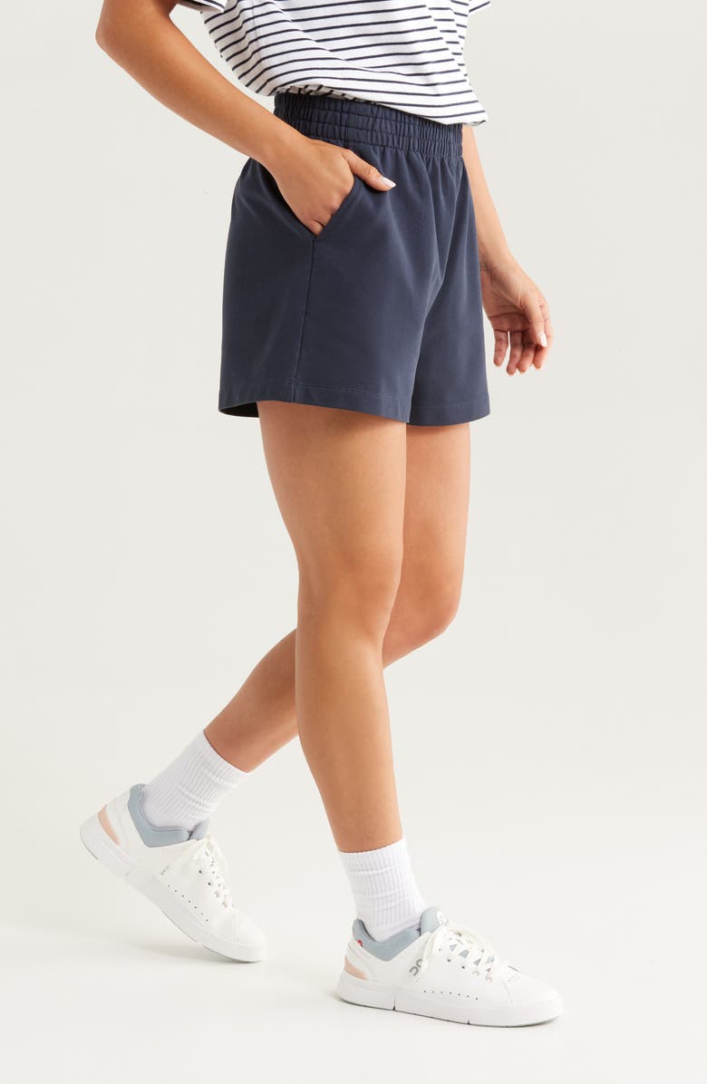 Recess Pickleball x Zella Courtside French Terry Shorts, Alternate, color, Navy Sapphire