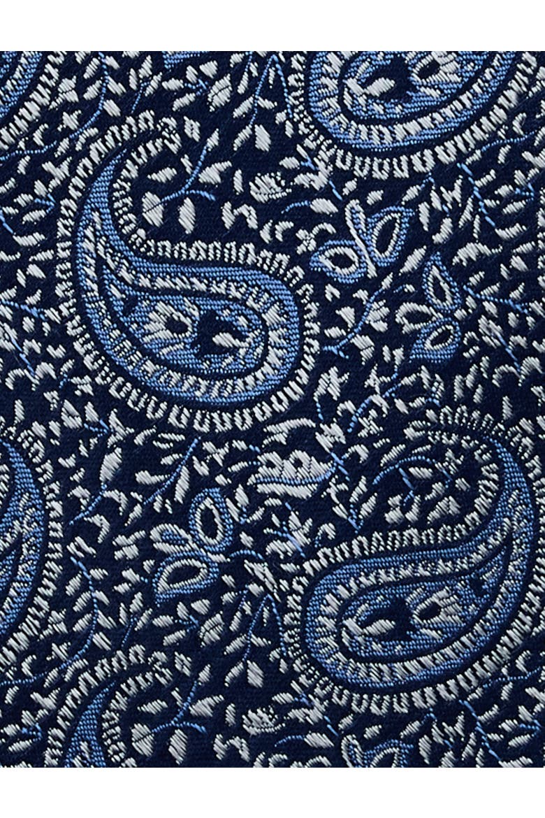 Big & Tall Luma Paisley Tie, Alternate, color, NAVY