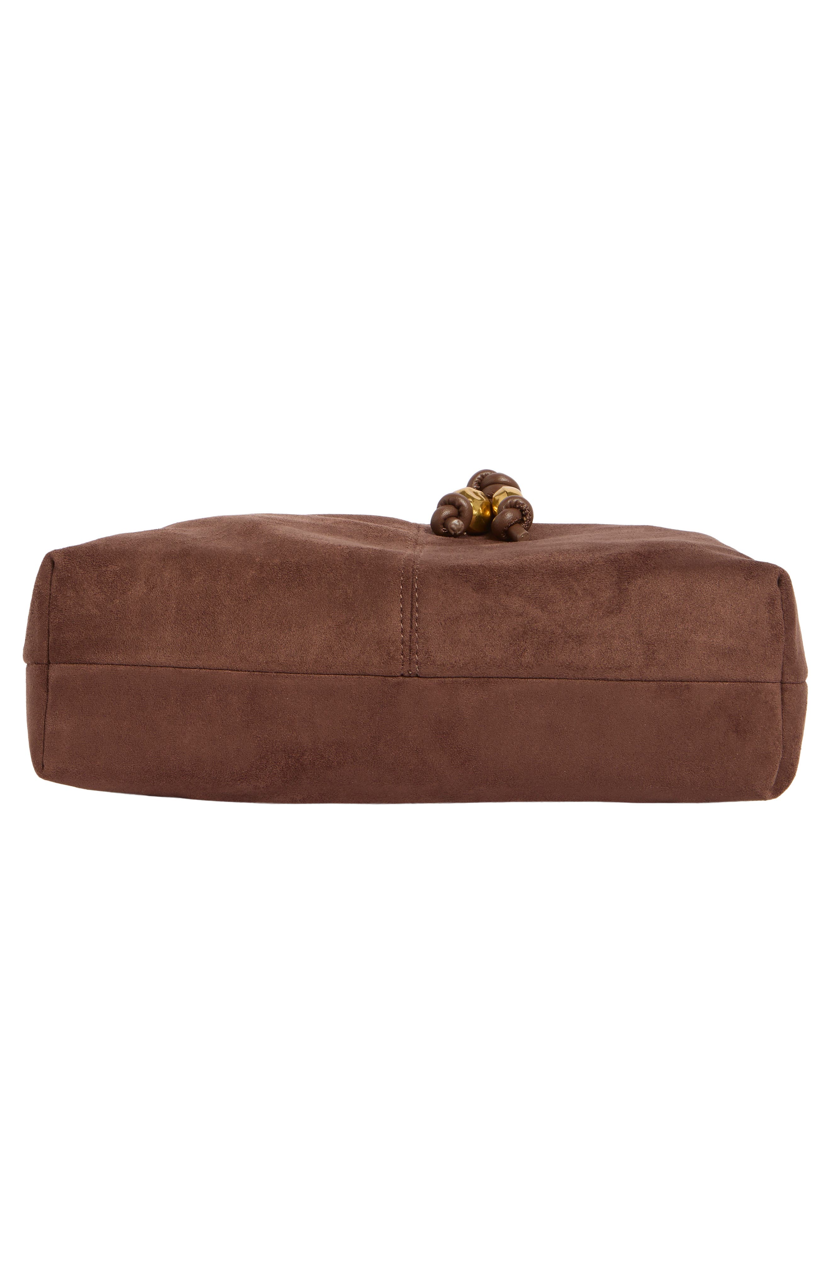Browan Faux Suede Hobo Bag, Alternate, color, BROWN FAUX SUEDE