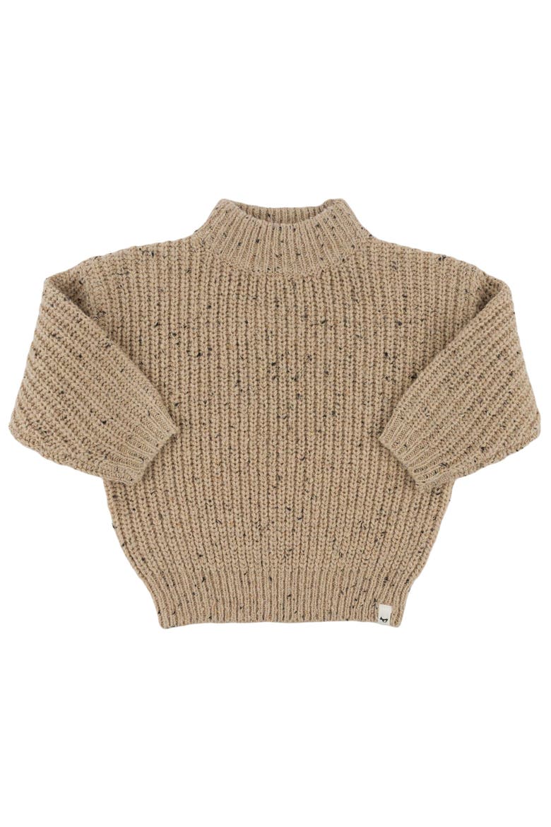 Speckle Knit Grandpa Pullover-Little Kid, Main, color, Oat