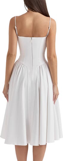 Samaria Corset Fit & Flare Dress