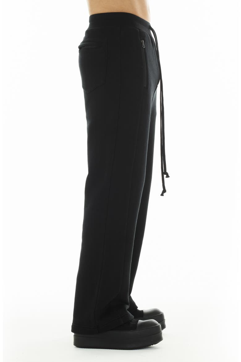 Oversize Cotton Sweatpants, Alternate, color, BLACK
