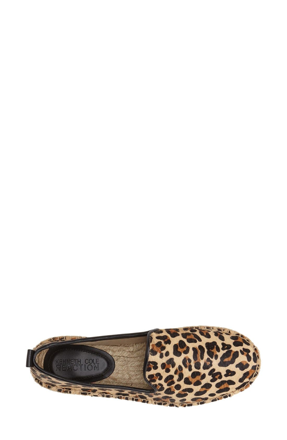Kenneth Cole Reaction 'Boom Er' Espadrille Flat, Alternate, color, LEOPARD