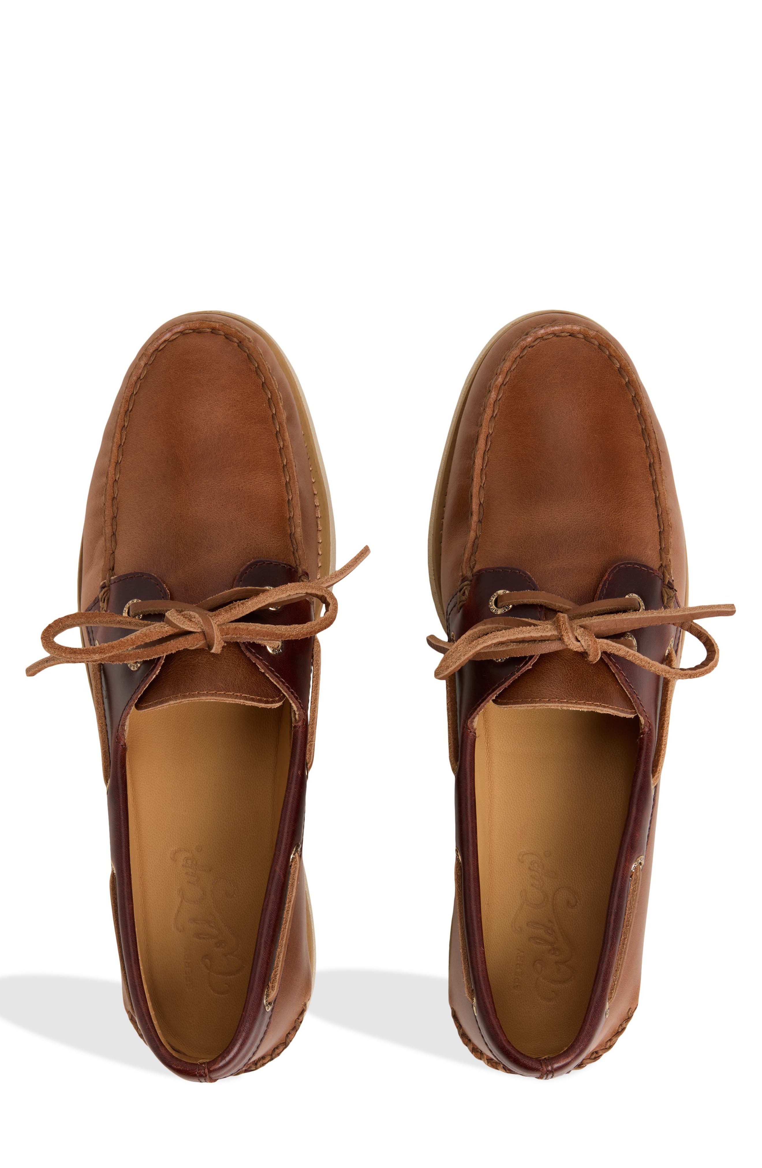 Gold Cup Authentic Original 2-Eye Boat Shoe, Alternate, color, TAN COMBO