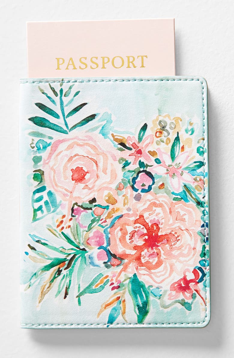 Anthropologie Home Anthropologie Wild At Heart Passport Case, Alternate, color,