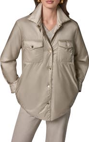 Donna Karan New York Snap Front Shirt Jacket
