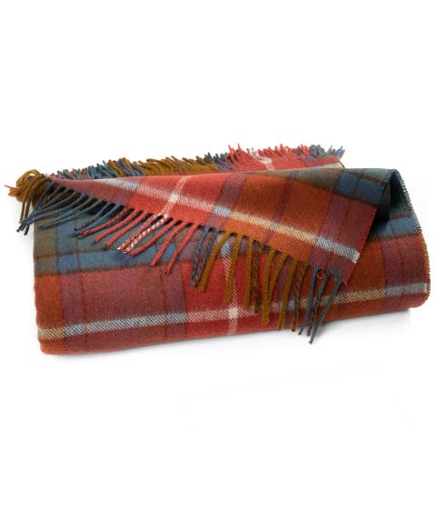 Highland Tartan Tweed Merino Wool Throw