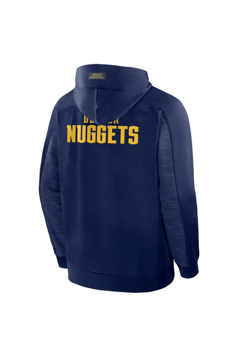 Men's Fanatics Navy Denver Nuggets Back Door Cut Play Defender Full-Zip Hoodie, Alternate, color, Navy