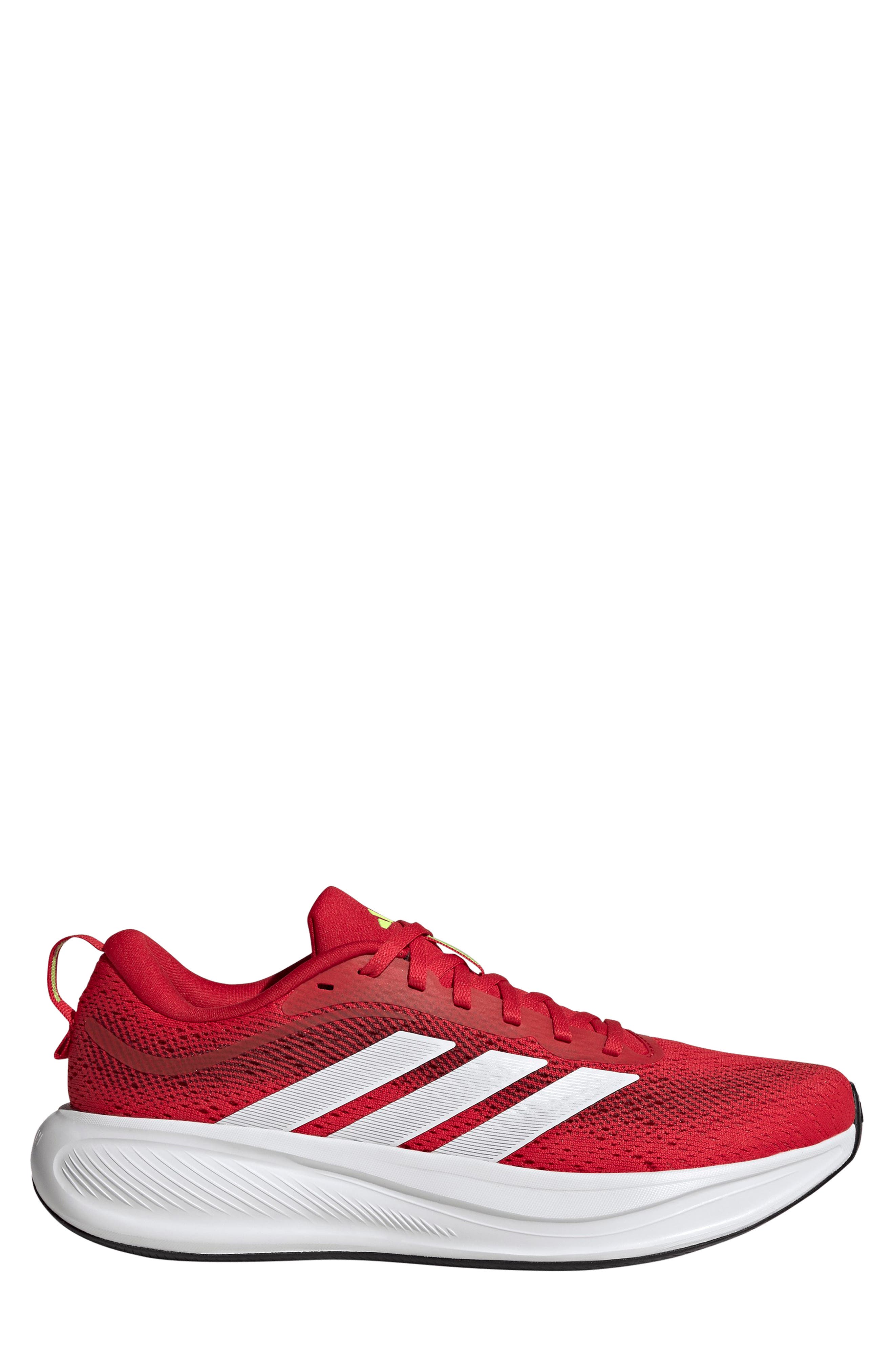 adidas Response Pace Running Sneaker, Alternate, color, Scarlet/ Lucid Lemon/ Maroon