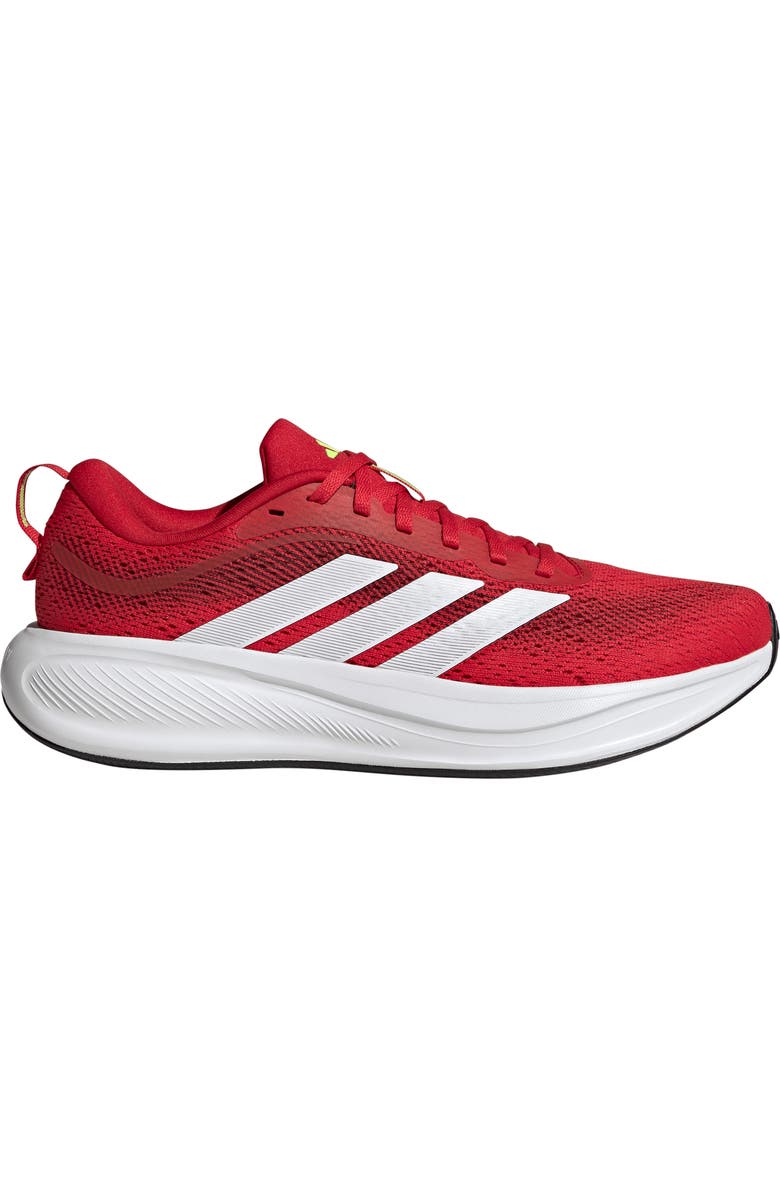 adidas Response Pace Running Sneaker, Alternate, color, Scarlet/ Lucid Lemon/ Maroon