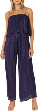 Petal & Pup Jillian Plissé Jumpsuit