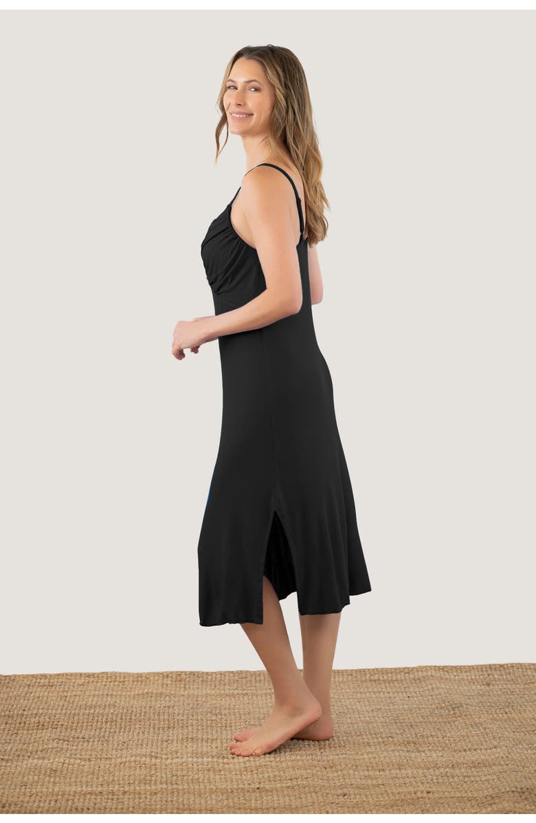 JJwinks Lover Nightgown With Luxuriously Soft Built-In Shelf, Alternate, color, Black