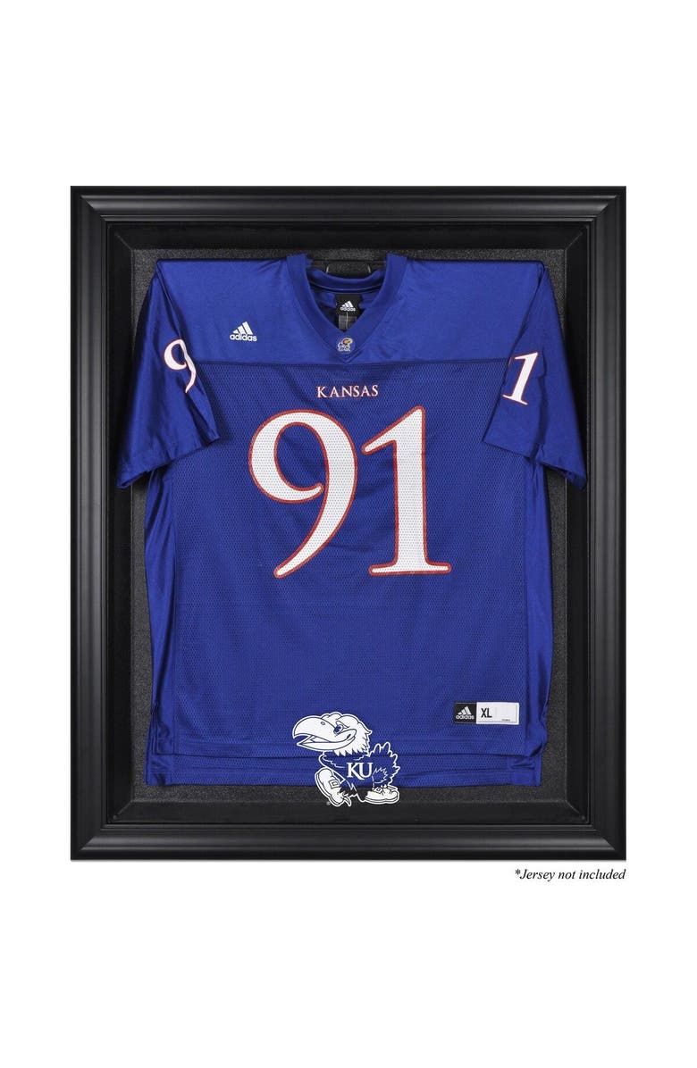 FANATICS AUTHENTIC Kansas Jayhawks Black Framed Logo Jersey Display Case, Main, color, 