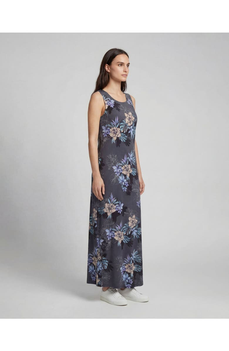 Lords of Harlech Exotic Floral Womens Sleeveless Midi Dress, Alternate, color, Exotic Floral Black