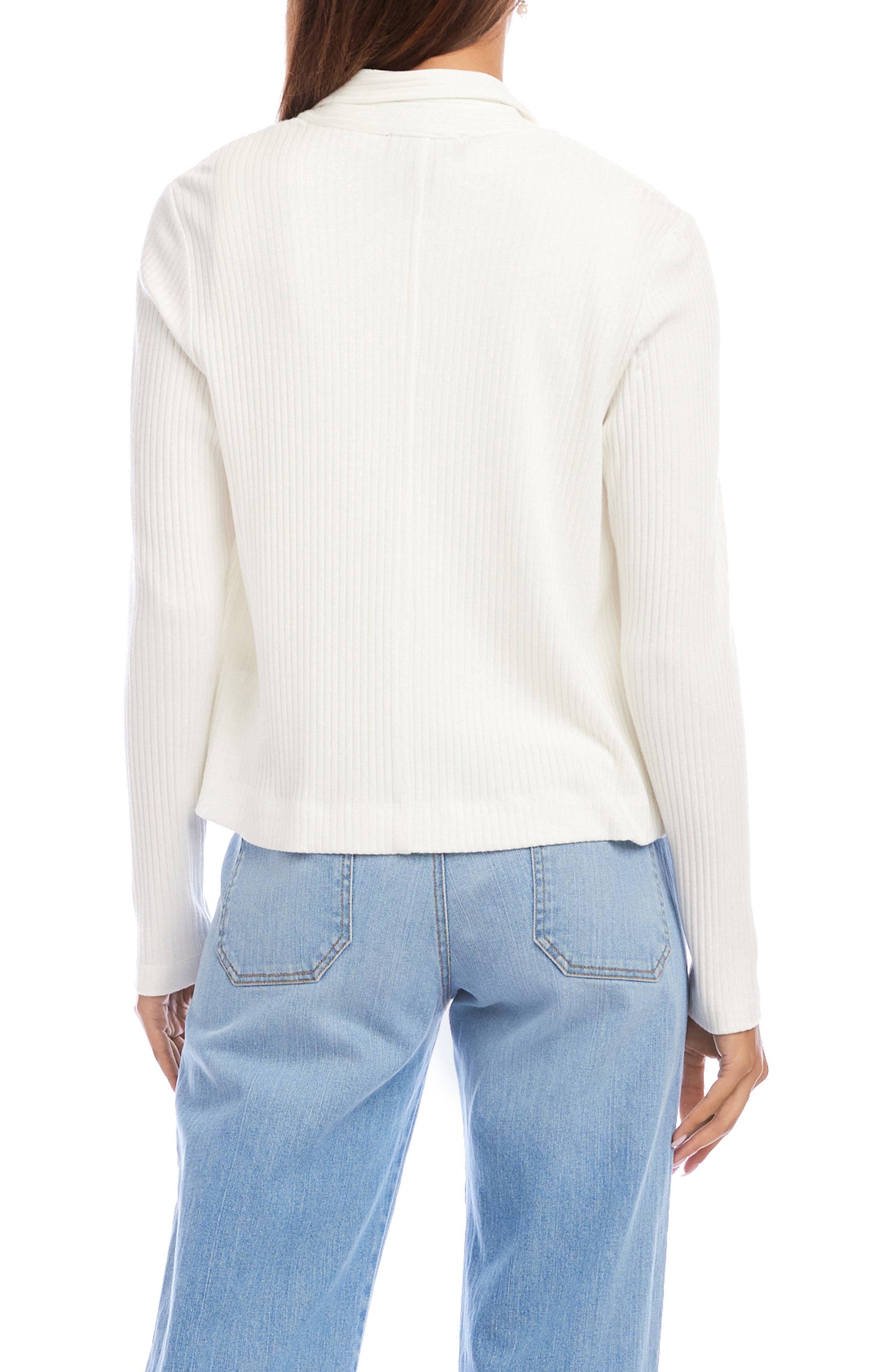Notch Lapel Rib Jacket - image 4