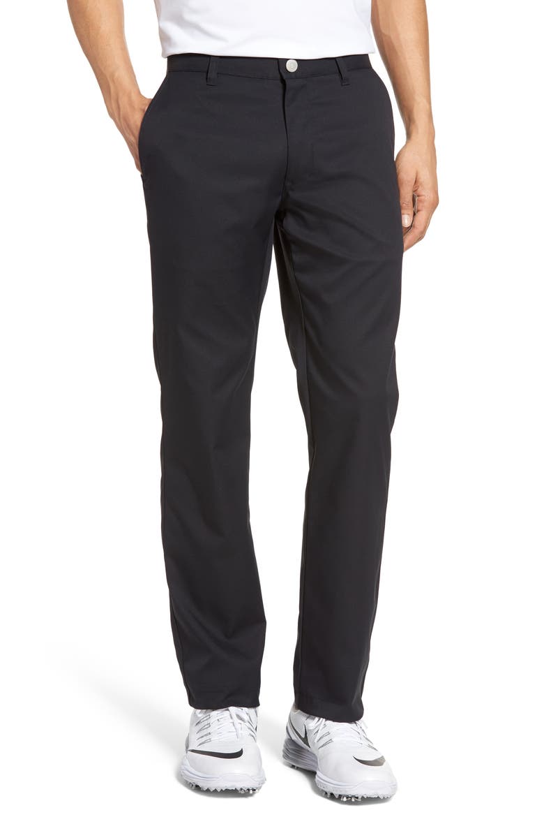 Highland Slim Fit Golf Pants, Main, color, BLACK