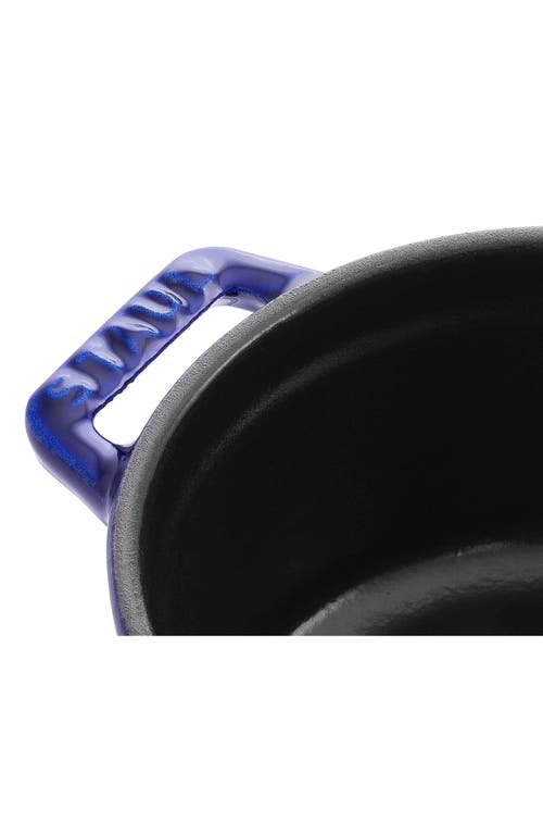 Staub Enameled Cast Iron 0.25-quart Mini Cocotte In Blue