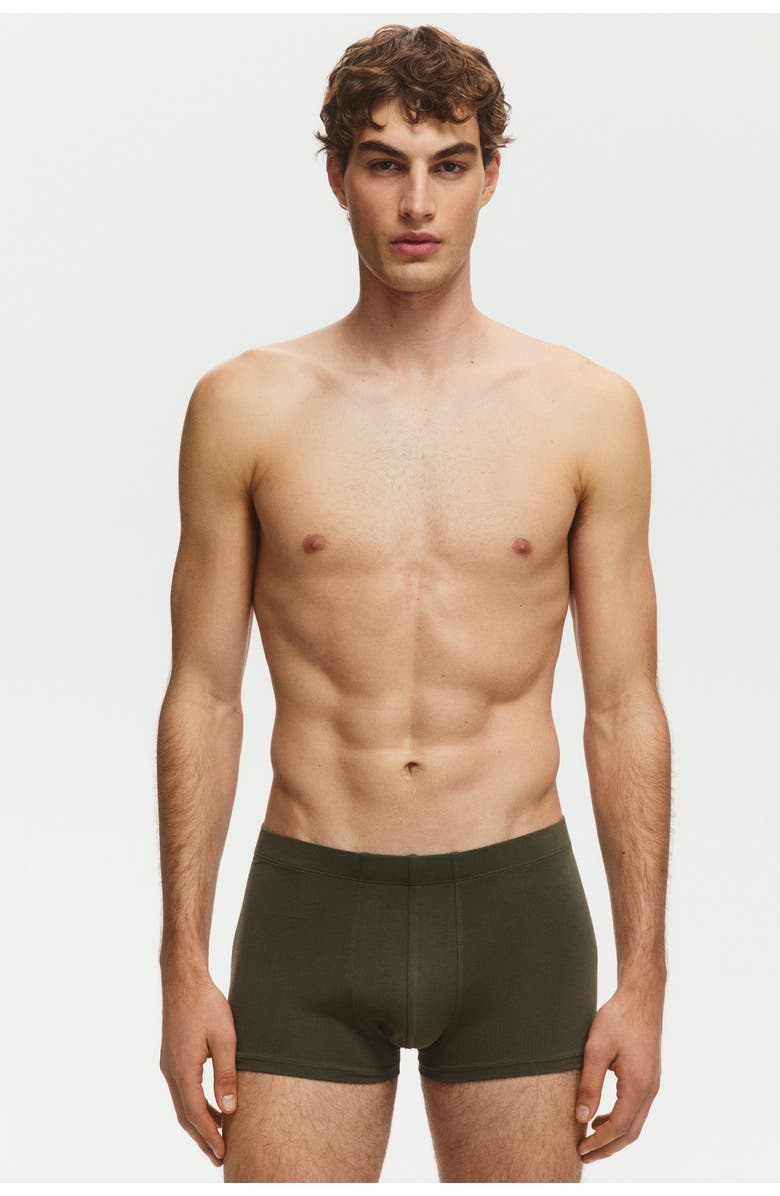 H&M 10-pack short cotton boxer shorts, Main, color, Navy Blue/Gray/Khaki Green