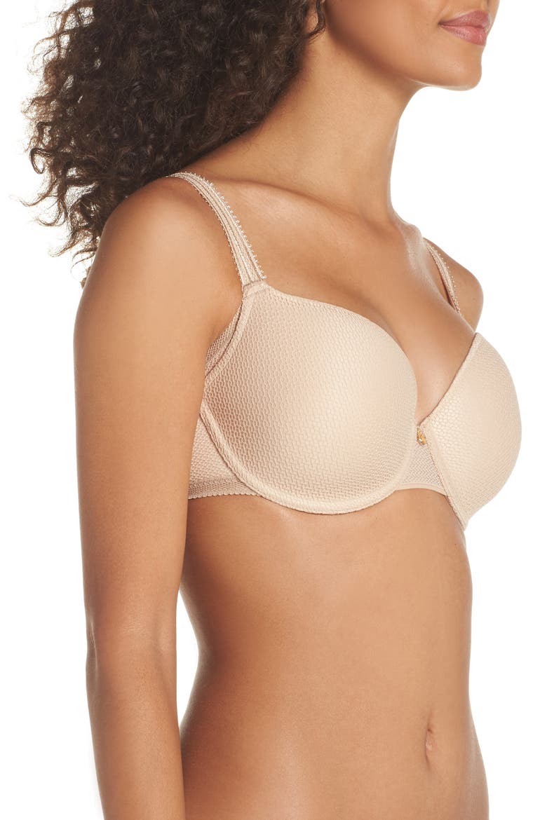 Saint Michel Underwire Back Smoothing Spacer Bra, Alternate, color, ULTRA NUDE
