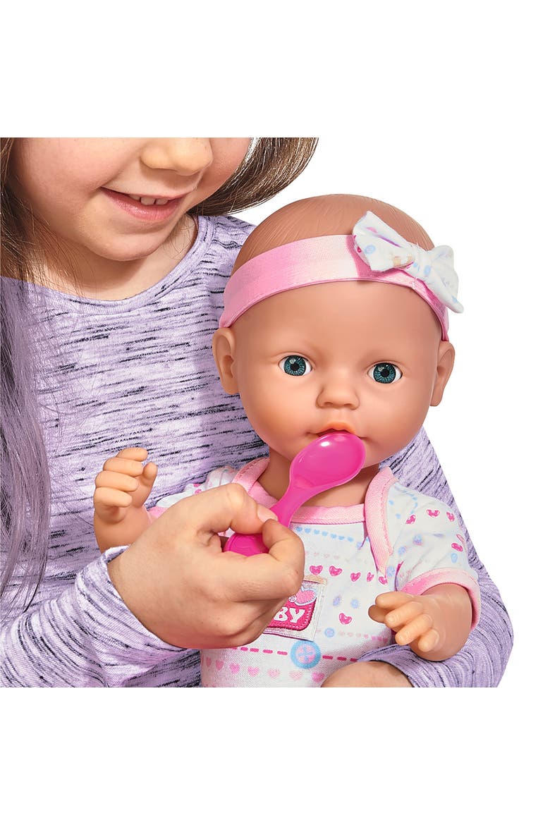 Newborn Drink & Wet 17 Inch Baby Doll with 8 Accessories, Alternate, color, Multicolored