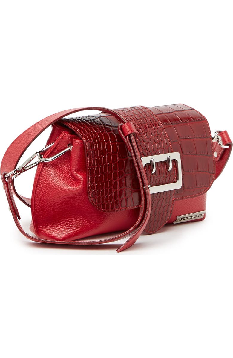 Persaman New York Amelie Croc Embossed Buckle Satchel, Alternate, color,