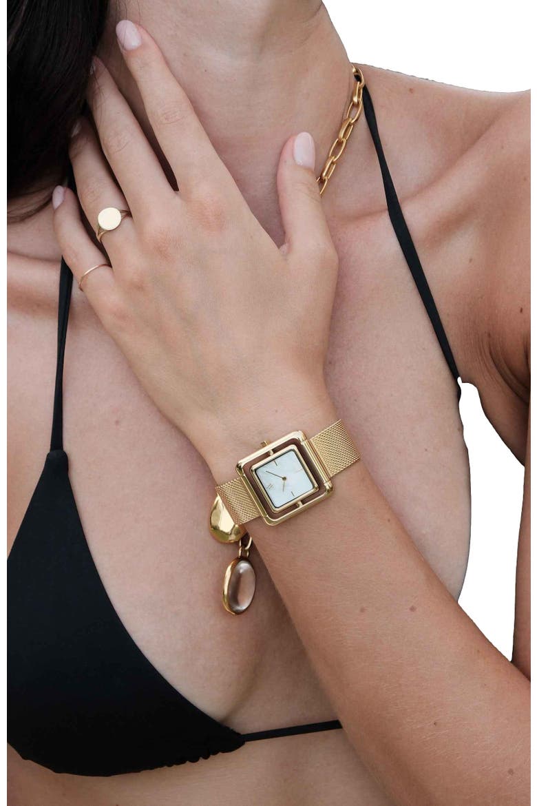 Umbra Watch, Alternate, color, White Pearl-Gold