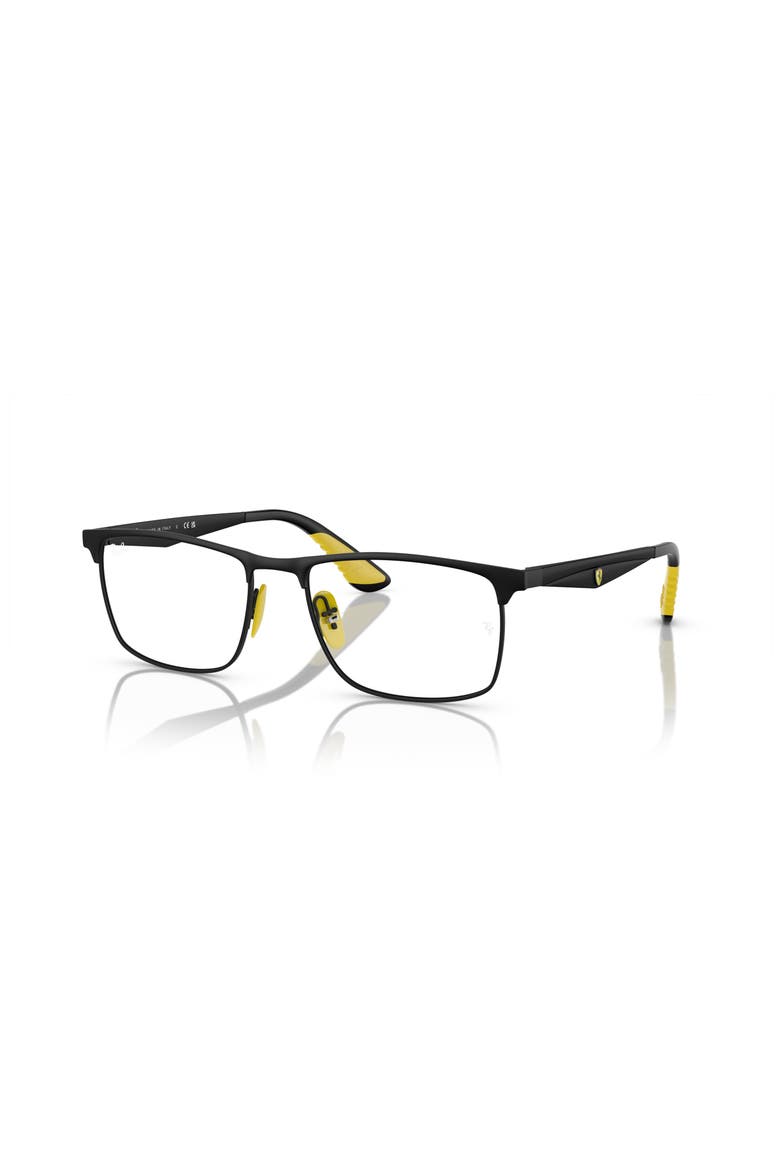 55mm Rectangle optical glasses, Main, color, Black