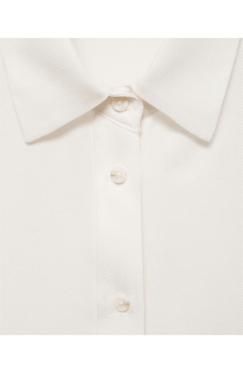 MANGO Flowy Button-Up Shirt, Alternate, color, 