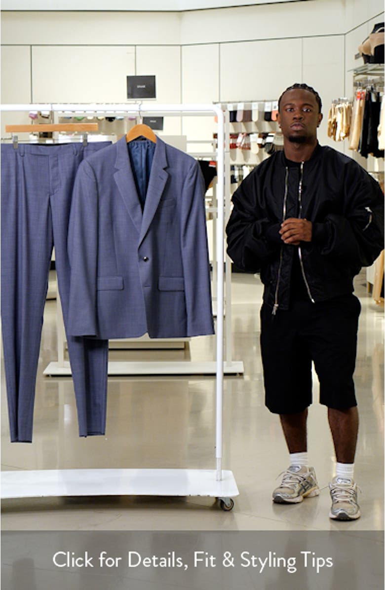 Tailored Fit Two Button Wool Suit, sales video thumbnail