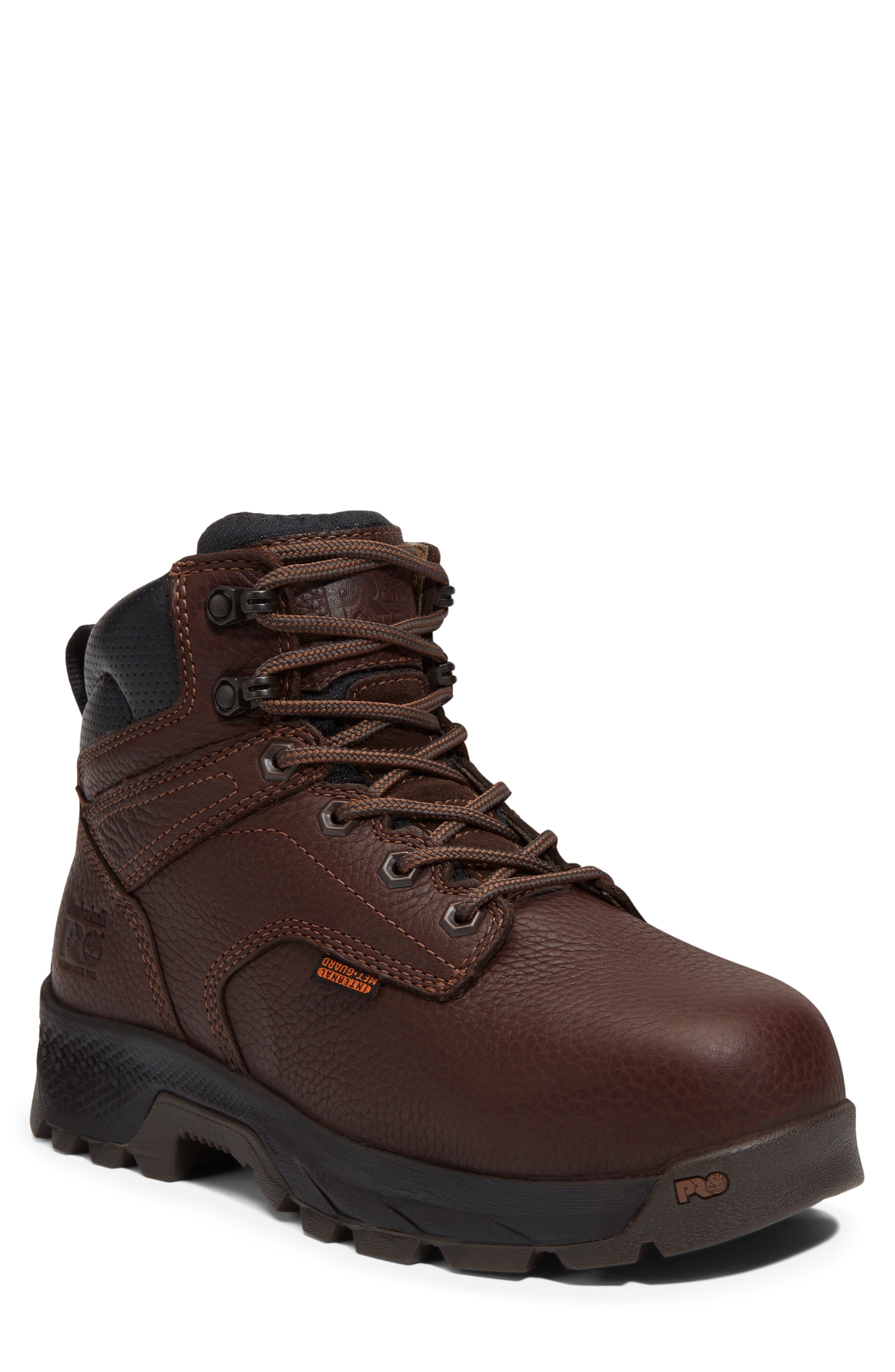 Timberland TiTAN EV 6" Composite Toe Work Boot, Main, color, 