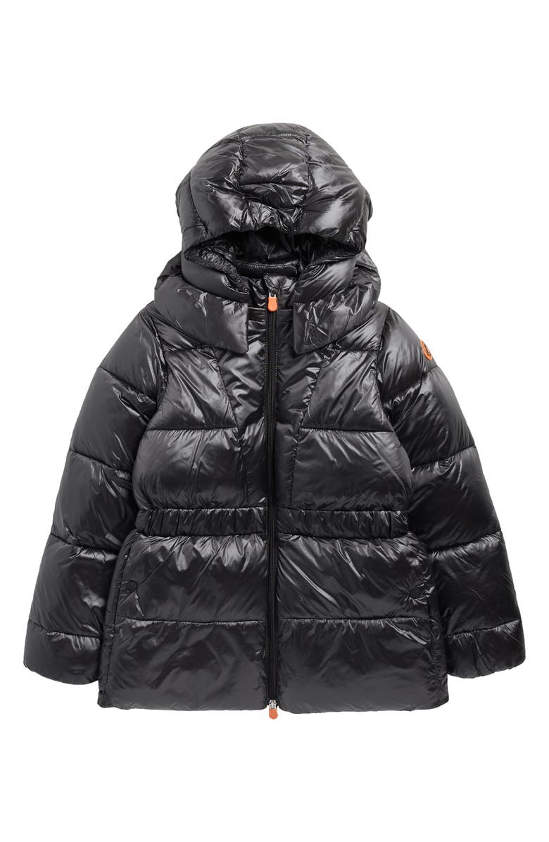 Save The Duck Kids' Cheryl Nylon Puffer Jacket, Main, color, Black