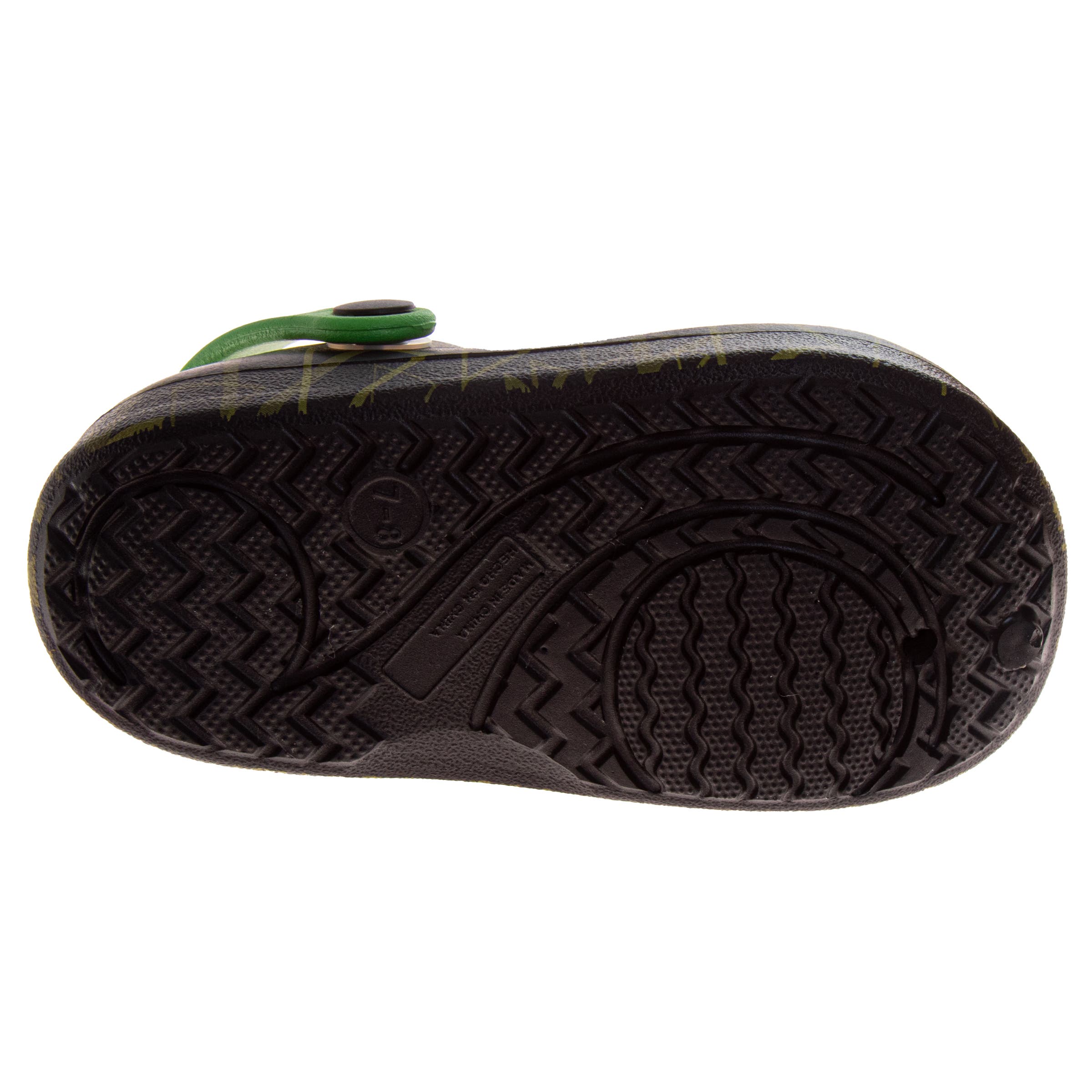 Monster Jam Monster  Clogs, Alternate, color, Black Green