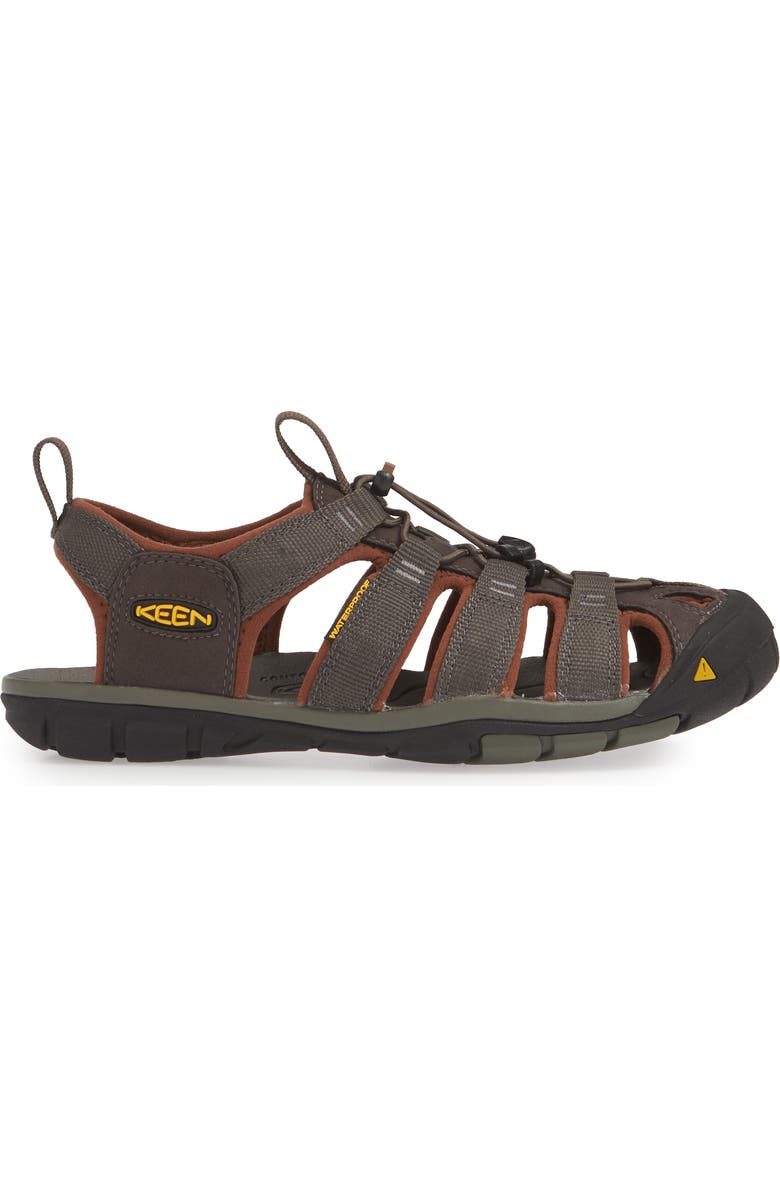 KEEN 'Clearwater CNX' Sandal, Alternate, color, Raven/Tortoise Shell