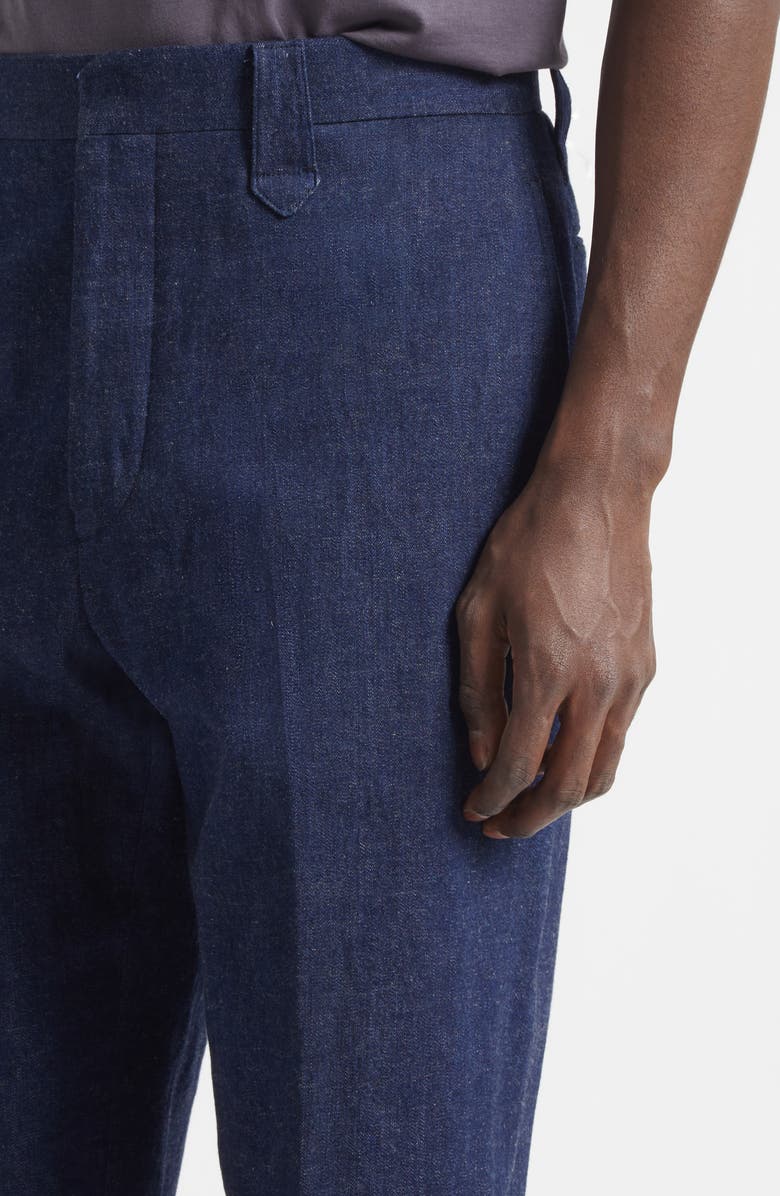 Double RL Slim Fit Denim Western Straight Leg Pants, Alternate, color, Indigo