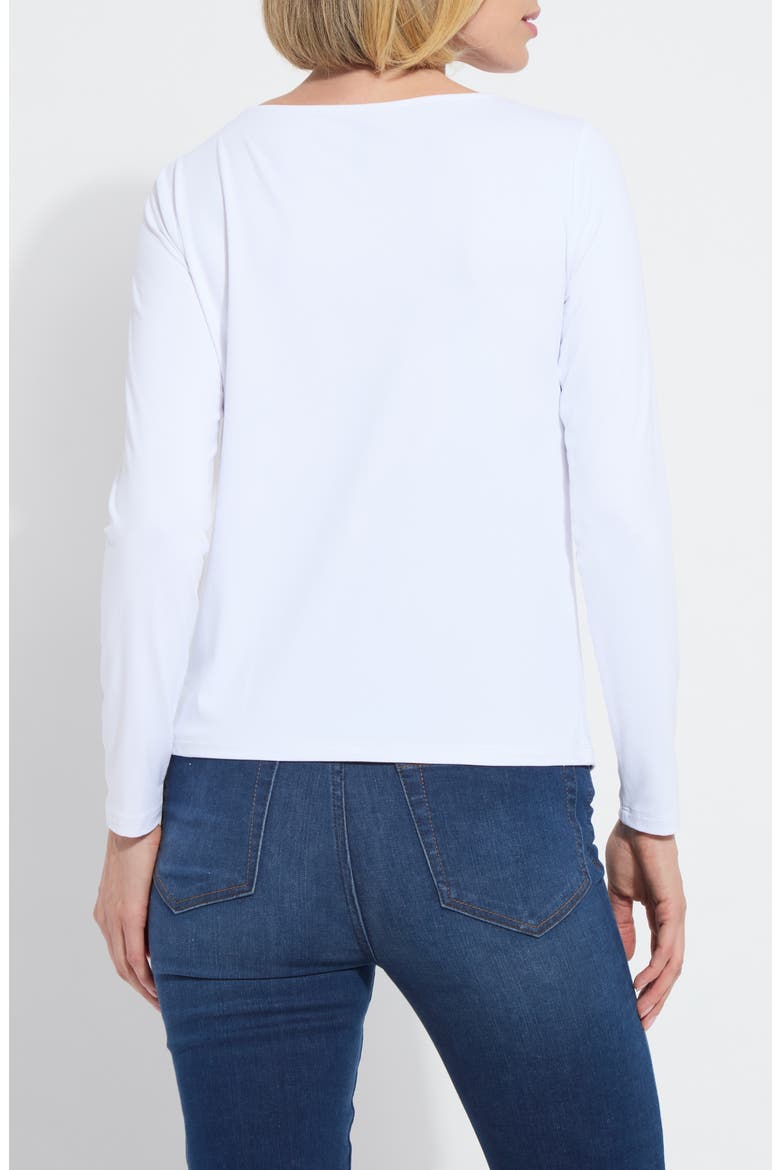 Lyssentials Long Sleeve T-Shirt, Alternate, color, WHITE