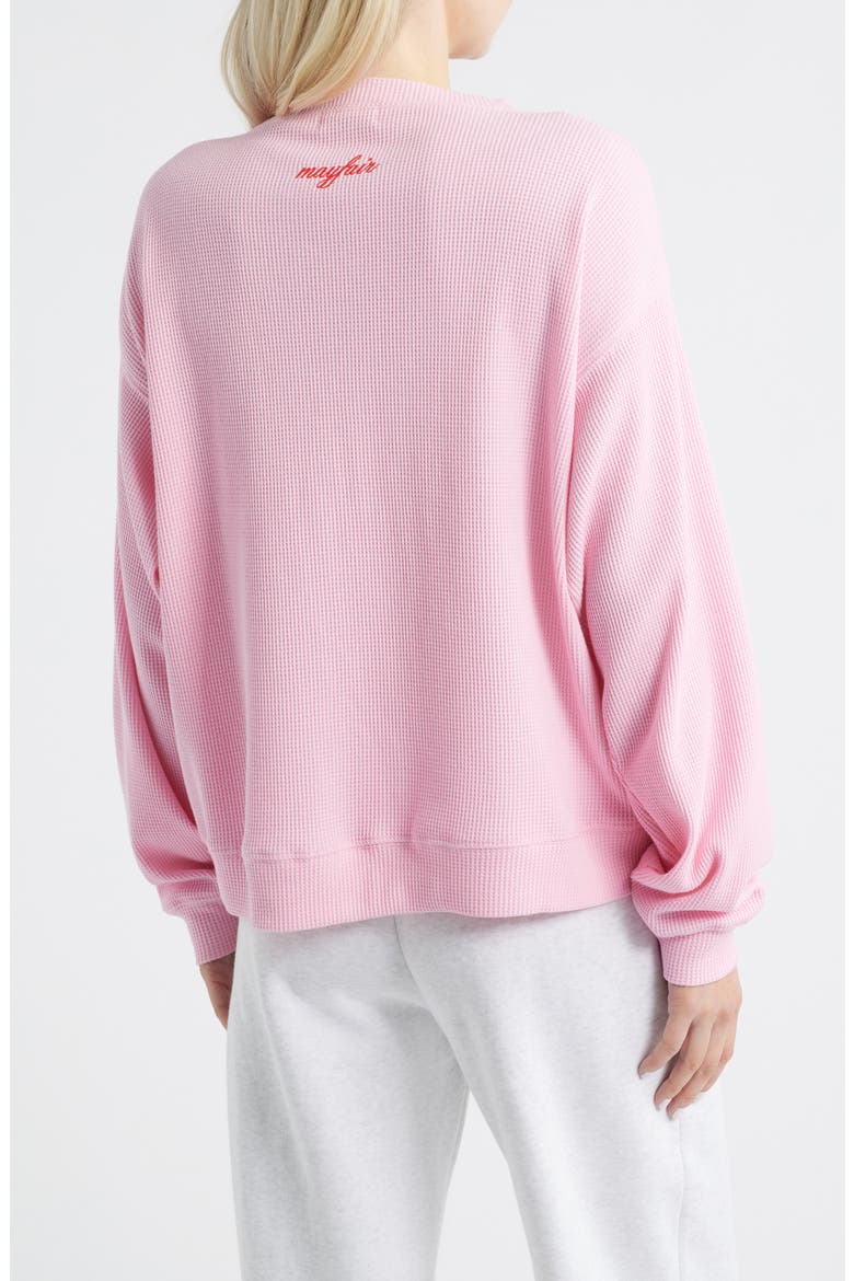 Somebody Loves You Waffle Knit Graphic Top, Alternate, color, PINK