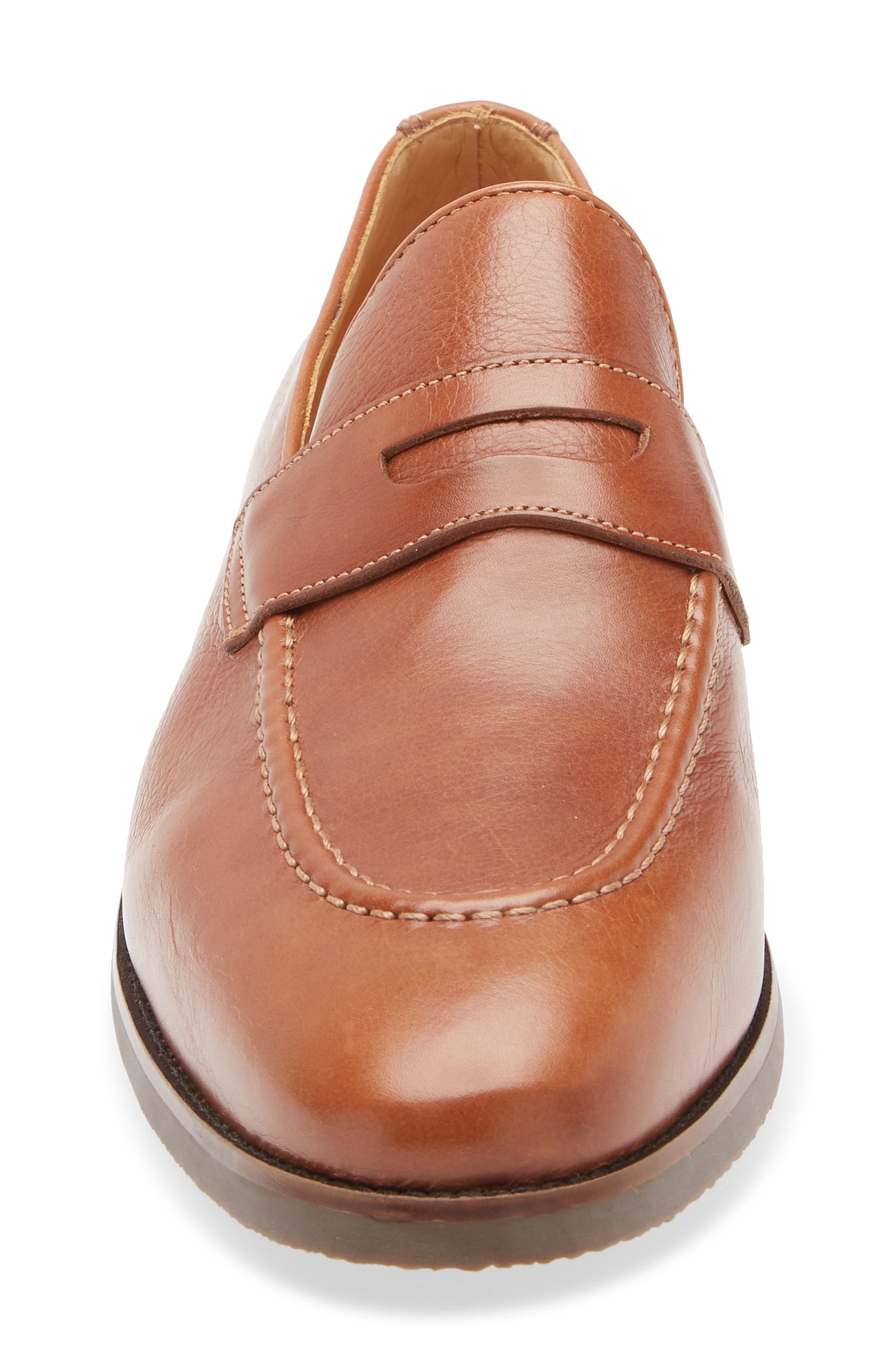 Peter Millar Madison Penny Loafer, Alternate, color, Cognac