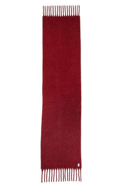 Totême Toteme Fuzzy Alpaca Blend Scarf In Red
