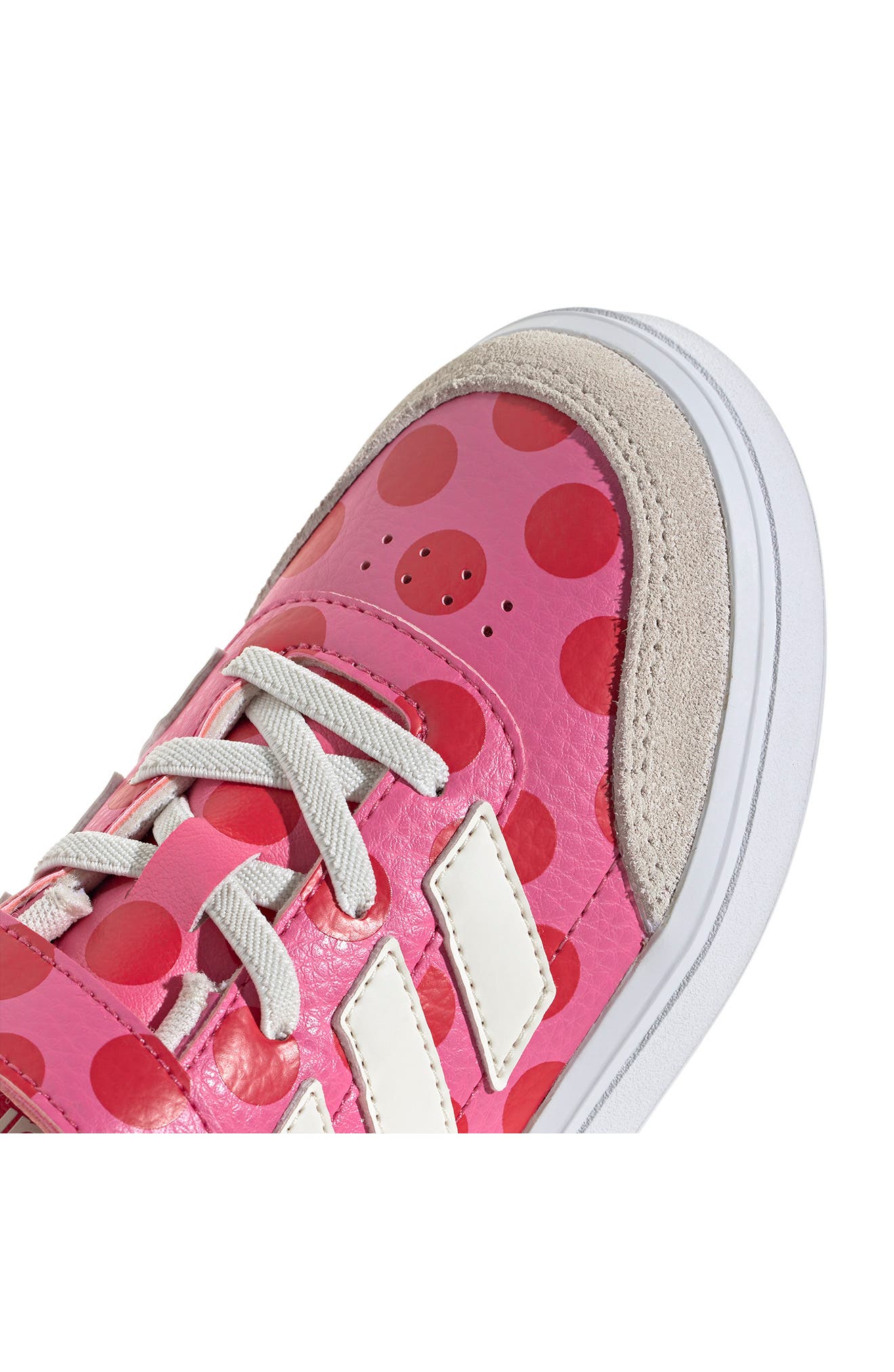 adidas x Disney<sup>®</sup> Kids' Minnie Mouse Courtblock Sneaker, Alternate, color, 