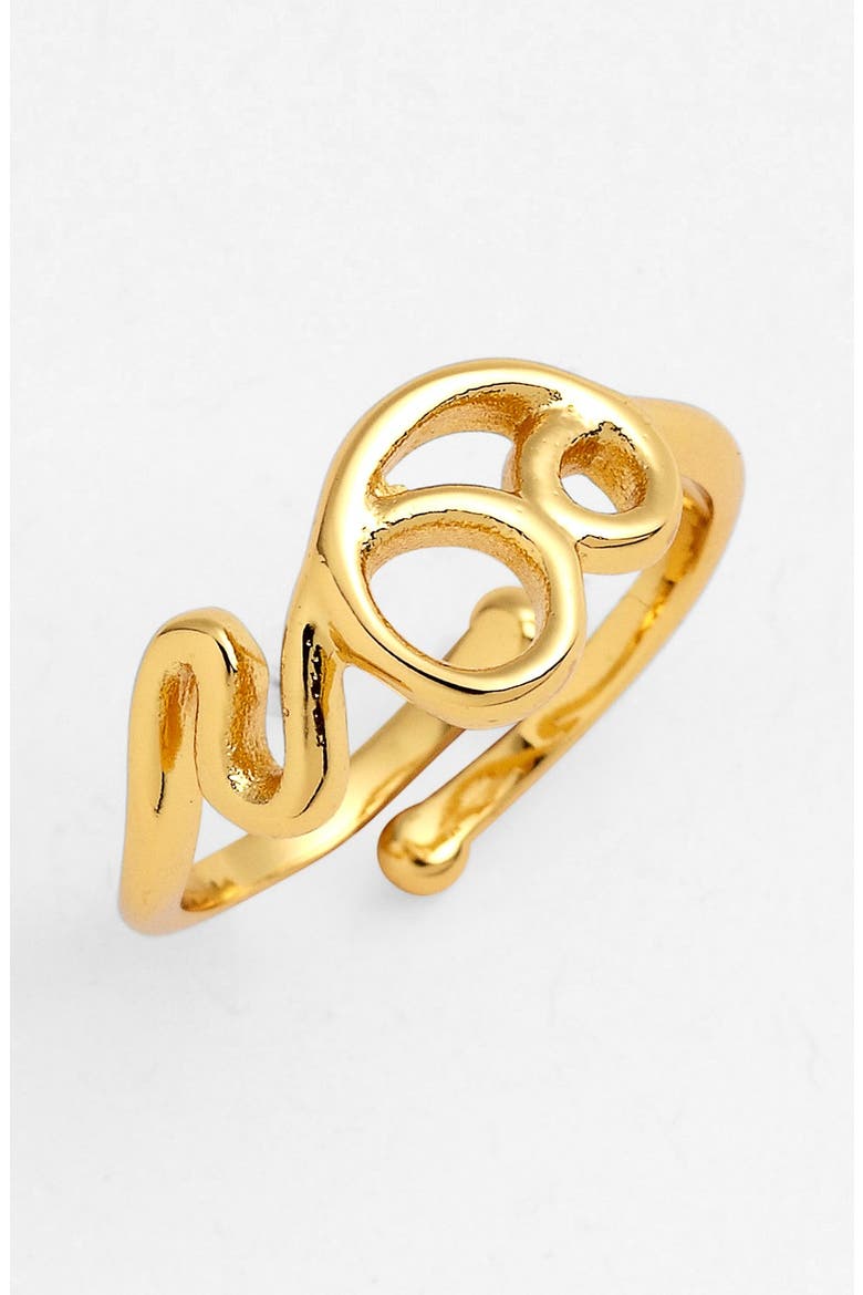 Midi Ring (Nordstrom Exclusive), Main, color, SQUIGGLE- GOLD