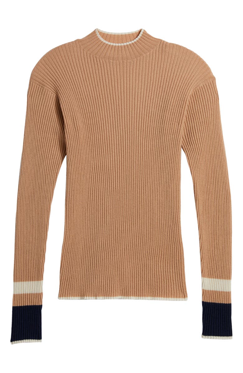 vineyard vines Mock Neck Rib Cashmere Sweater, Alternate, color, 