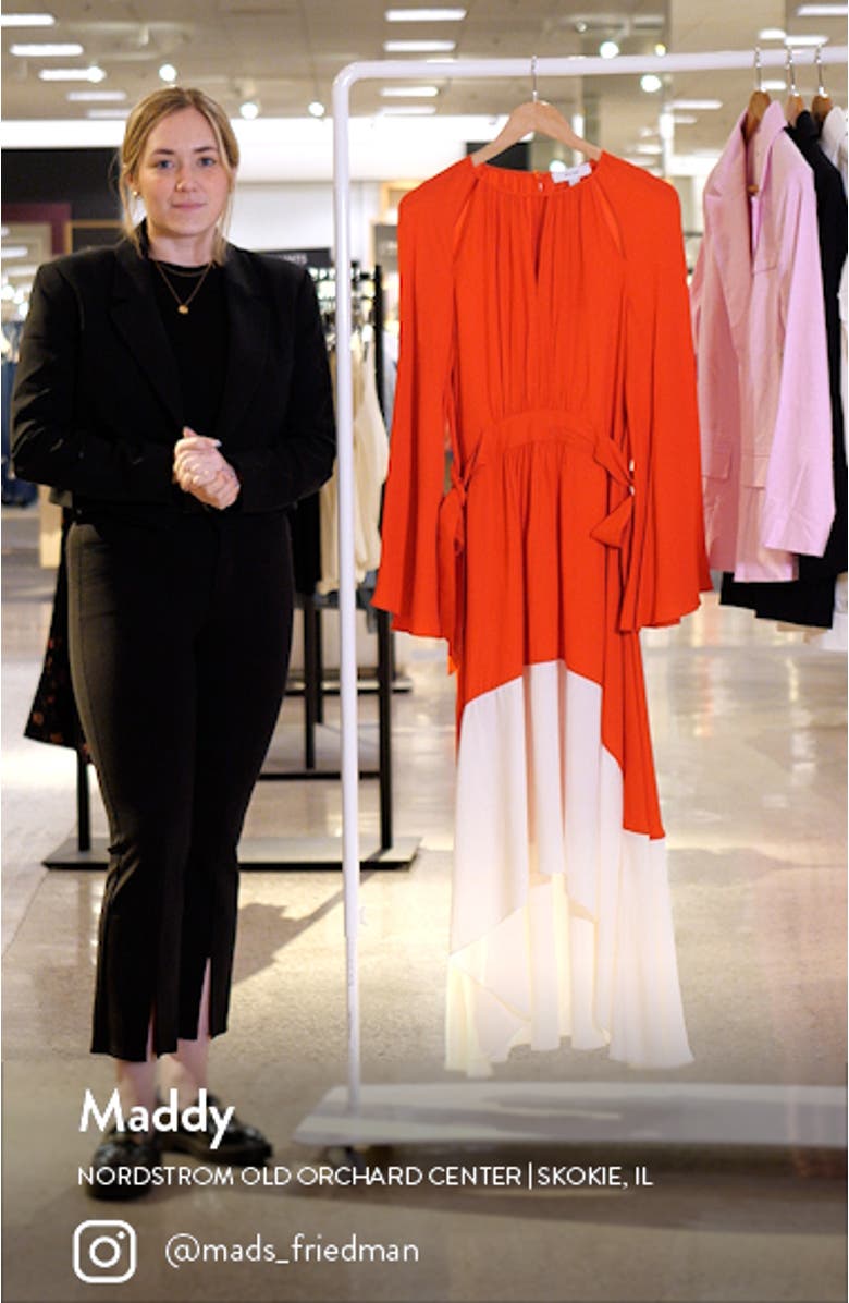 Luella Colorblock Long Sleeve Dress, sales video thumbnail