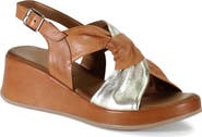 Diba True KALA FLOWER Leather Wedge Heel Sandal