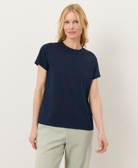 Luxe Essential Crewneck Tee Made With Organic Cotton