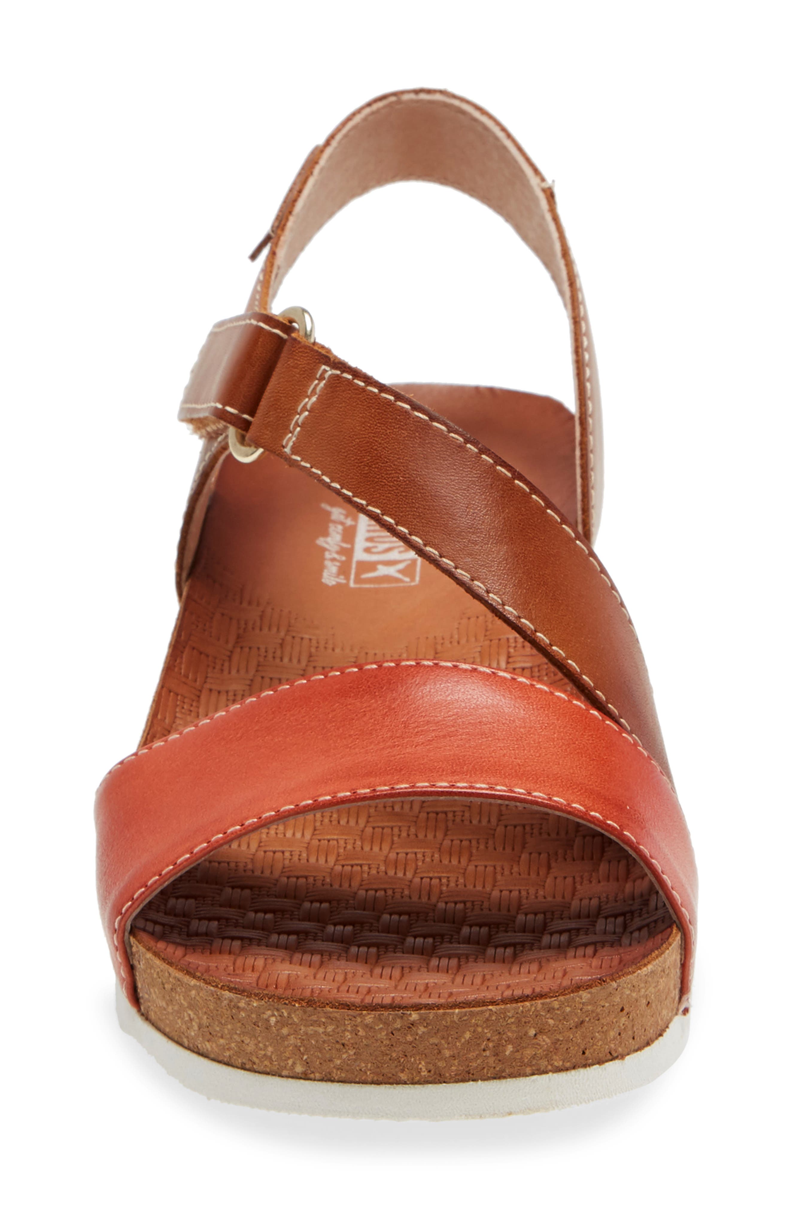 Mahon Sandal, Alternate, color, SCARLET LEATHER