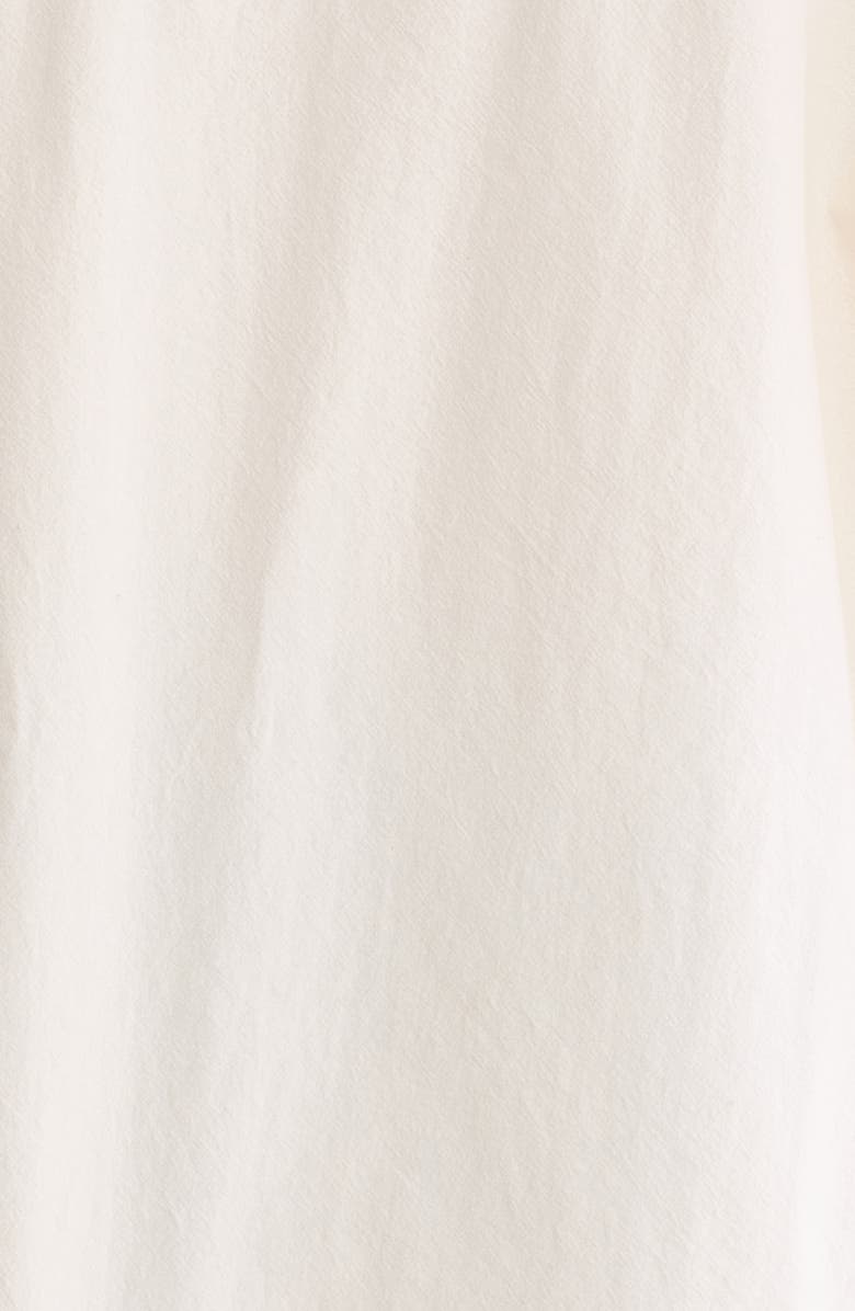 MANGO Arizona Tonal Embroidered Oversize Cotton Button-Up Shirt, Alternate, color, 