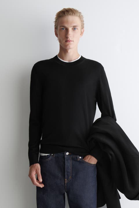 Slim Merino Wool Crew-Neck Sweater
