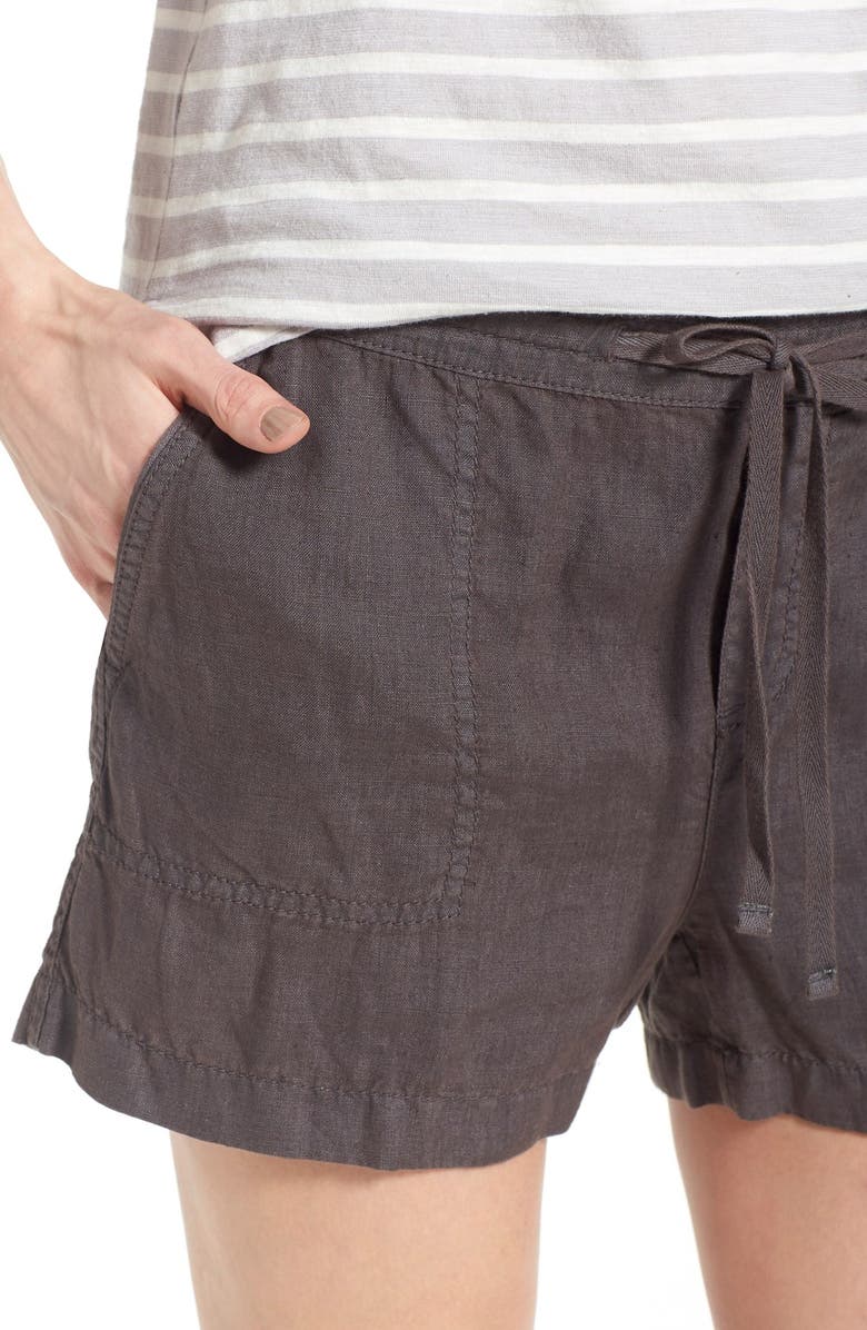 Caslon<sup>®</sup> Drawstring Linen Shorts, Alternate, color, 