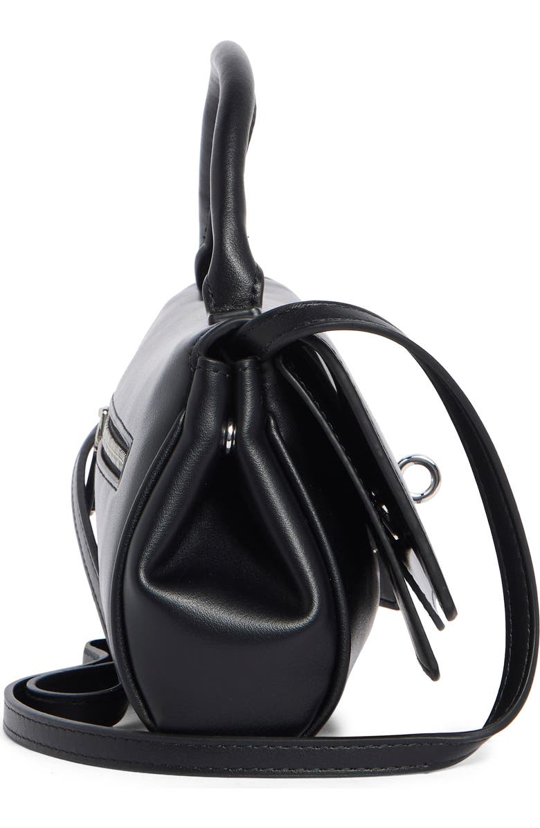 Melie Bianco Stevie Top Handle Handbag, Alternate, color, Black