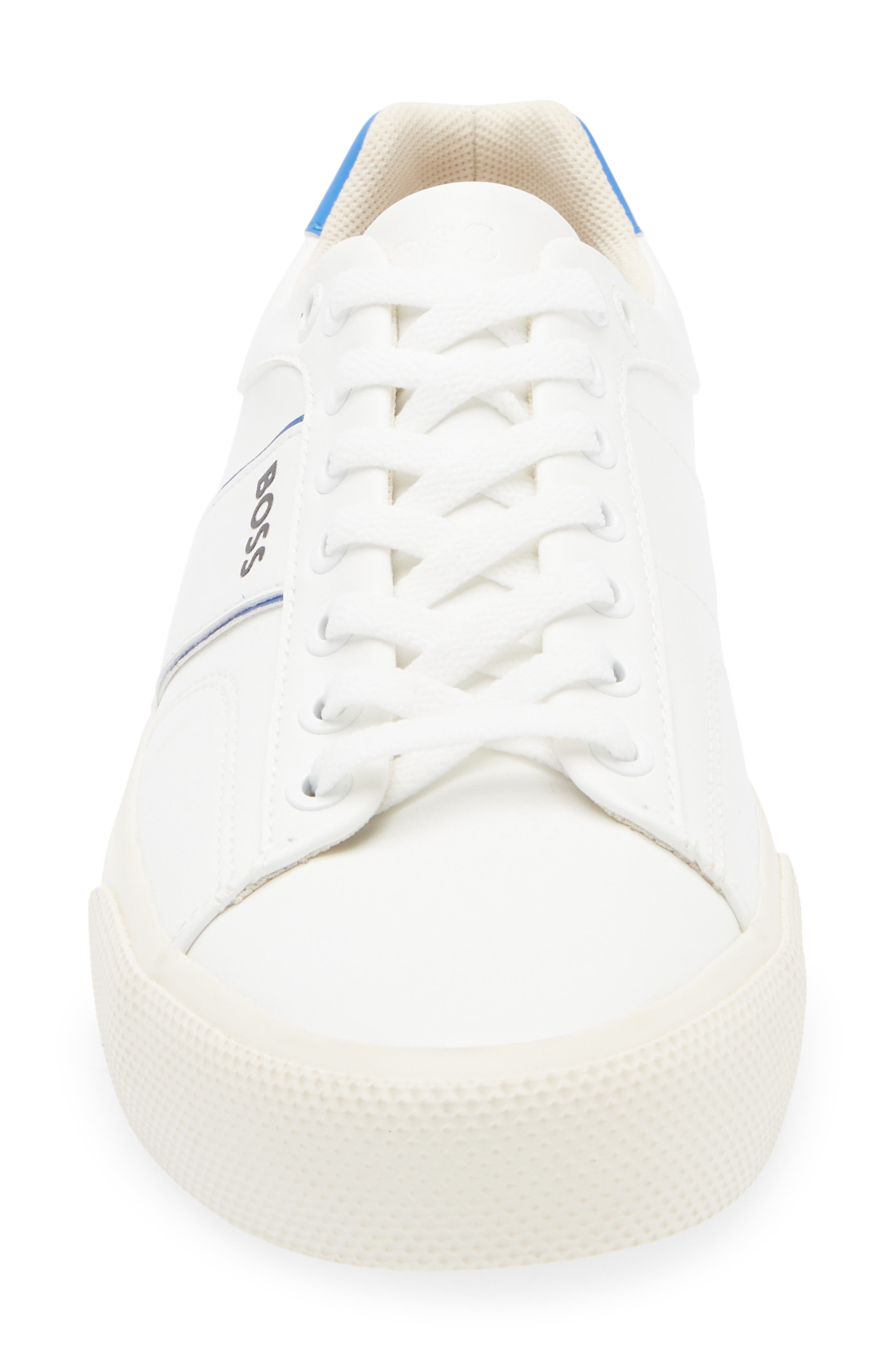 BOSS Aiden Tennis Sneaker, Alternate, color, White/Blue